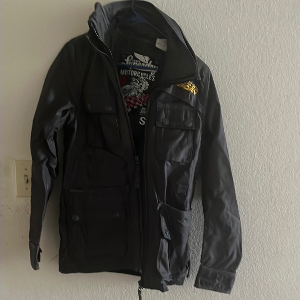 Superdry Black Military Field Jacket